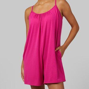 32 Degrees Medium Pink Lightweight Knit Romper with Pockets